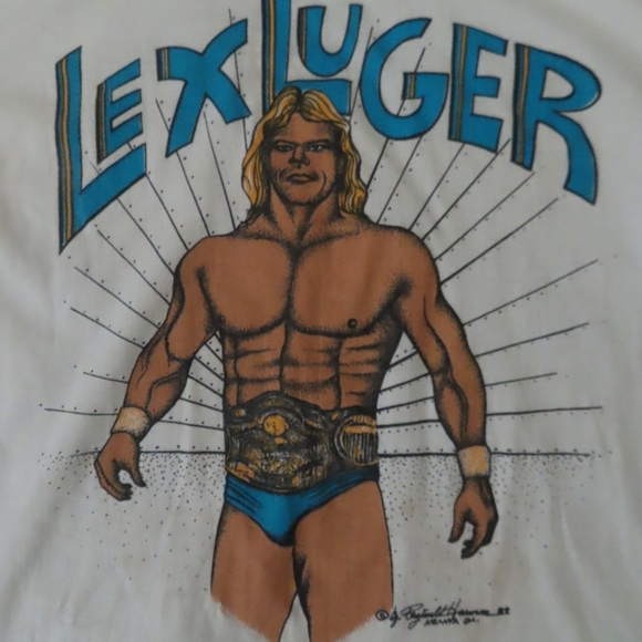 vintage rare lex lugor tshirt made in usa sz M - Picture 2 of 8